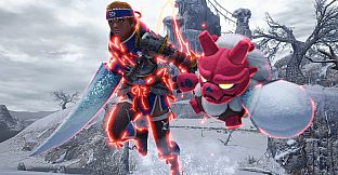 Monster Hunter Rise - "Stuffed Goss Harag" Hunter layered weapon (Dual Blades)