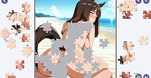 Fancy's Monster Girl Beach Jigsaw Puzzle