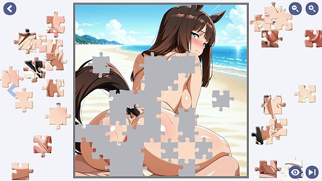 Fancy's Monster Girl Beach Jigsaw Puzzle