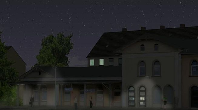 Modelset 1 - Railstation, Houses, Barn
