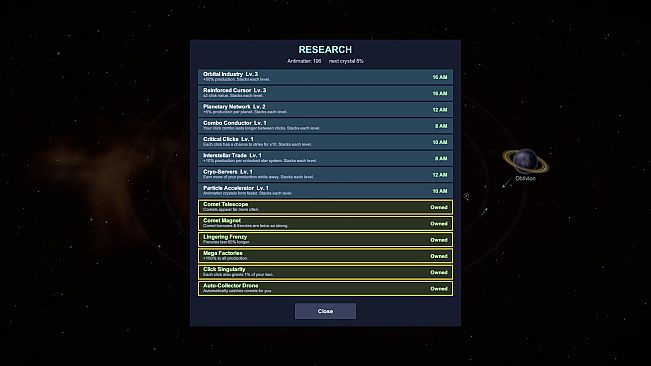 Space Civilization Clicker
