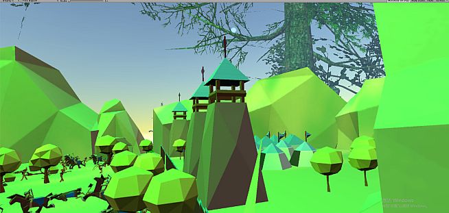 VR Wonderland: mini civilizations in a forest
