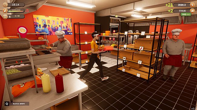 Corner Kitchen Fast Food Simulator
