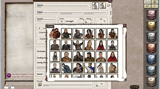 Fantasy Grounds - Gaming Tokens & Portraits Pack #3: PC's & NPCs