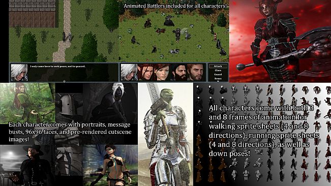 RPG Maker VX Ace - High Fantasy Main Party Pack II