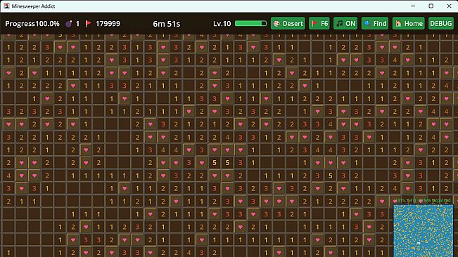 Infinite Minesweeper Simulator