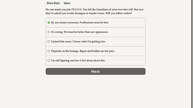 Posthuman: Guardians vs PSION