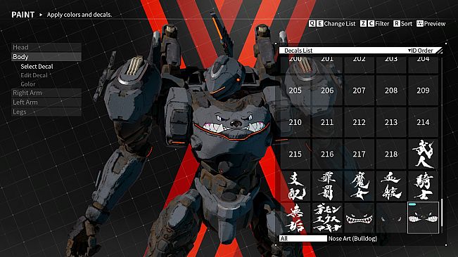 DAEMON X MACHINA - Arsenal Decals Bundle