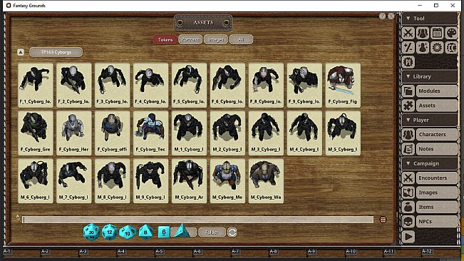Fantasy Grounds - Devin Night Token Pack 163 Cyborgs