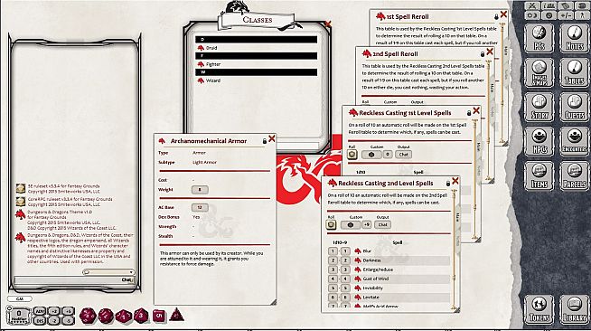 Fantasy Grounds - D&D: Unearthed Arcana