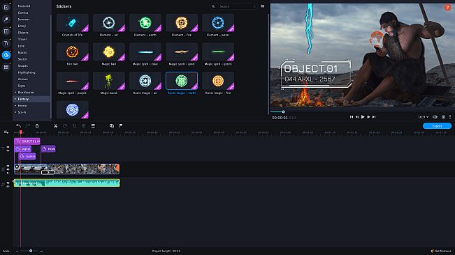 Movavi Video Editor 2024 - Cinematic Set