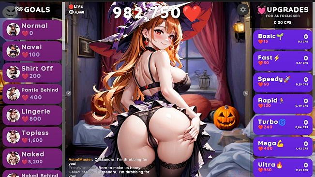 Hentai Clicker: Cassandra is streaming