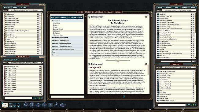 Fantasy Grounds - Fifth Edition Fantasy #3: The Pillars of Pelagia
