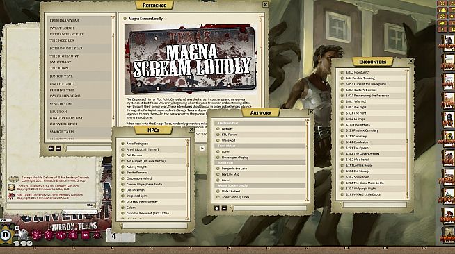 Fantasy Grounds - ETU: Degrees of Horror (Savage Worlds)