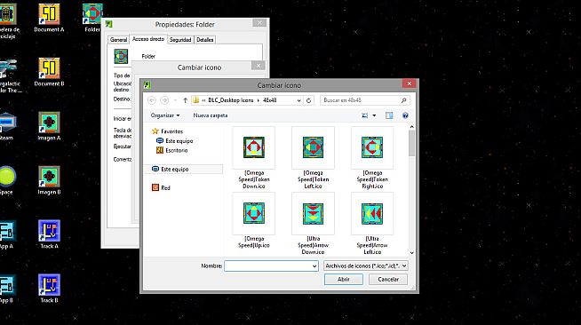 Desktop Icons [Intergalactic Traveler: The Omega Sector]