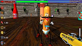 Die, zombie sausage, die!