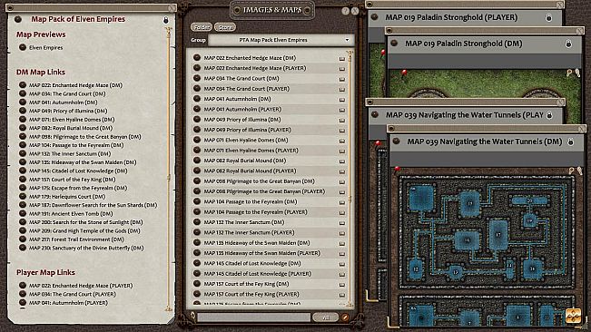 Fantasy Grounds - Paths to Adventure: Elven Empires (Map Pack)
