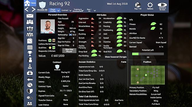 RUTM 2017 - Season 2018/19 Update