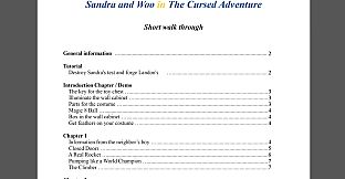 Sandra and Woo in the Cursed Adventure - Game Guide