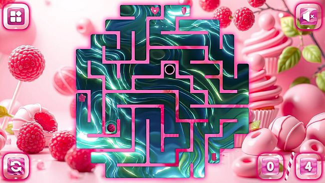 Sweetie Candy Maze: Pink Raspberry