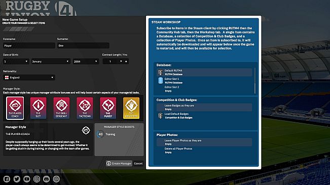 Rugby Union Team Manager 4