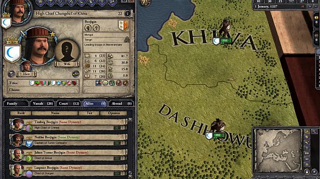 Crusader Kings II: Mongol Faces