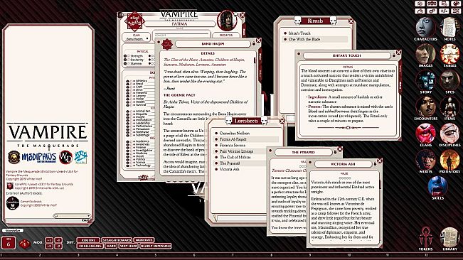 Fantasy Grounds - Vampire: The Masquerade, The Camarilla
