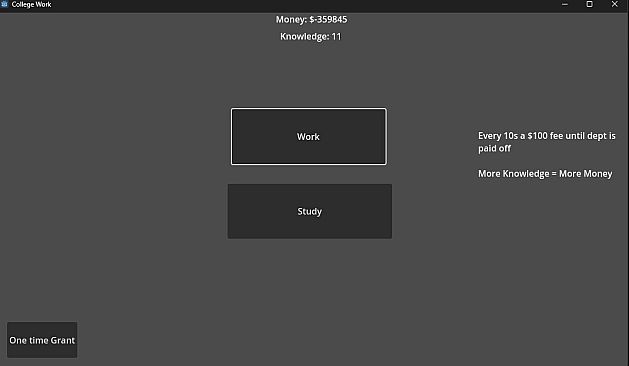 College Dept - The Game