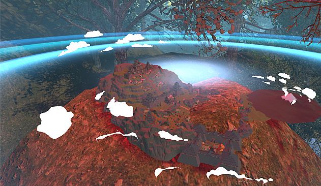 VR Wonderland: mini civilizations in a forest