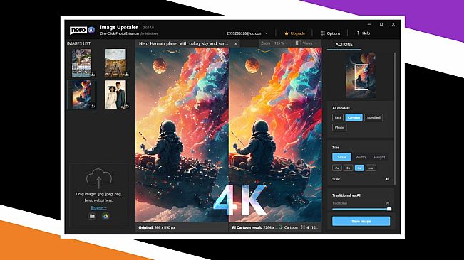 Nero AI Image Upscaler Pro 2025