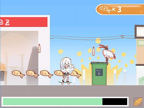 持猫少女凯蒂/Kaidi, armed with a cat