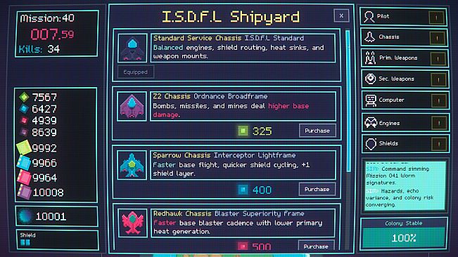 Incremental Space Defense Force League