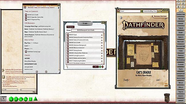 Fantasy Grounds - Pathfinder RPG - Pathfinder Bounty #4: Cat's Cradle