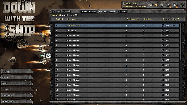 Down with the Ship - Supporter Upgrade