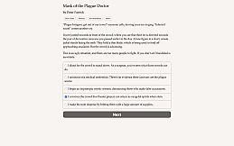 Mask of the Plague Doctor