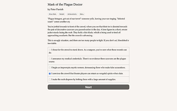 Mask of the Plague Doctor