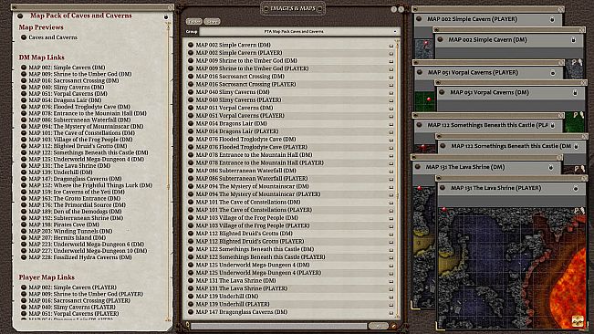 Fantasy Grounds - Paths to Adventure: Caves and Caverns (Map Pack)