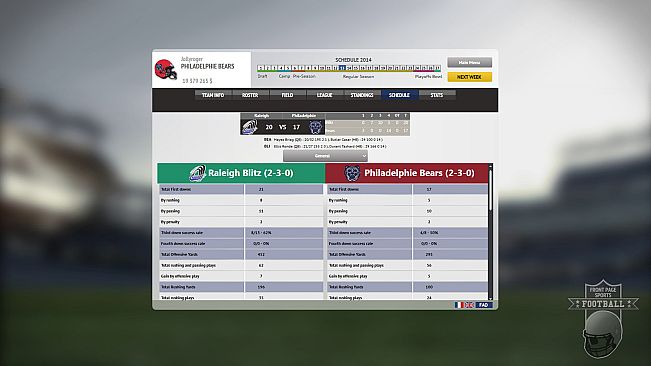 Front Page Sports Football