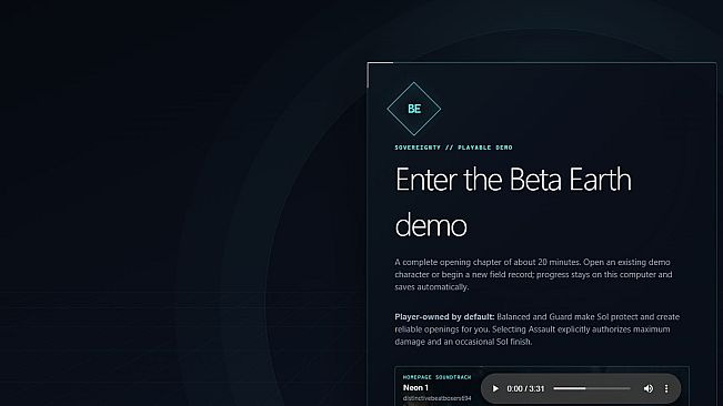 Beta Earth: Sovereignty Next