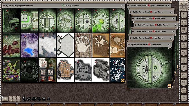 Fantasy Grounds - Rise of the Drow Map Pack (Map Pack)