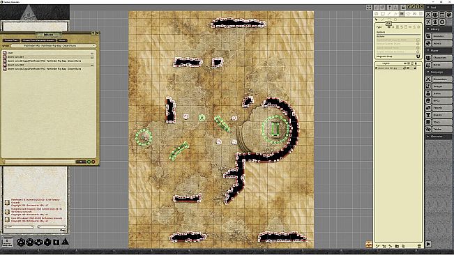 Fantasy Grounds - Pathfinder RPG - Pathfinder Flip-Mat - Desert Ruins