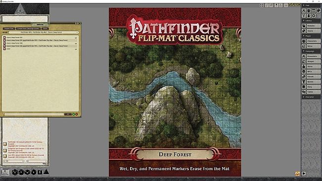 Fantasy Grounds - Pathfinder RPG - Pathfinder Flip-Mat - Classic Deep Forest