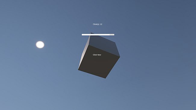 The game where you click on a cube