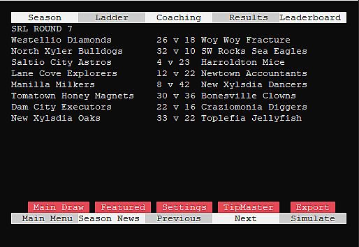 SYDE Rugby League Simulator