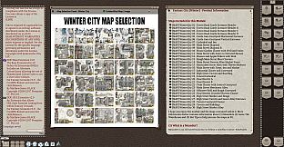Fantasy Grounds - Meanders Map Pack: Fantasy City Winter (Map Pack)