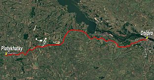 ZDSimulator - Piatykhatky-Dnipro Route