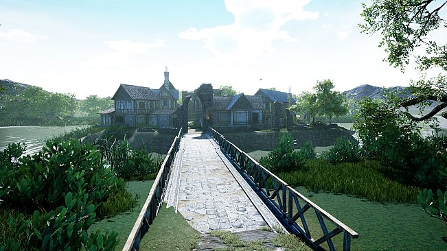 RPGScenery - River Settlement Scene