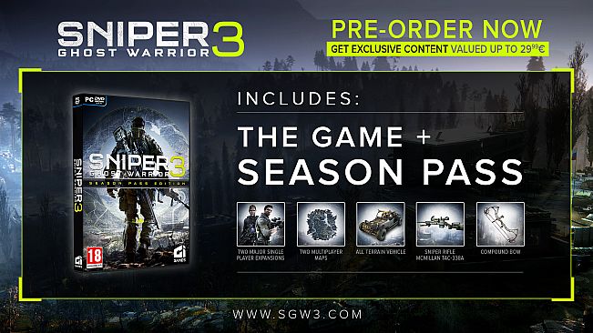 Sniper Ghost Warrior 3 - Season Pass