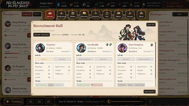 No Slackers in My Sect