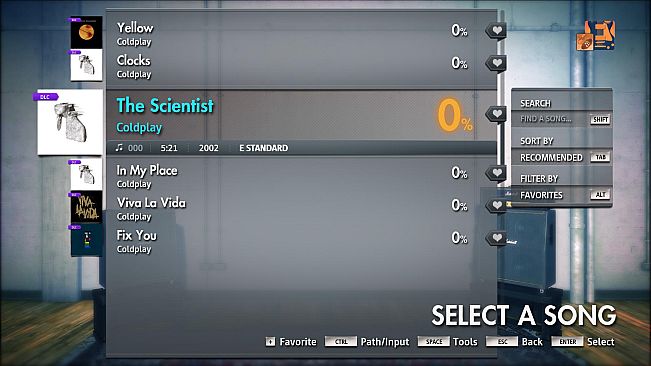 Rocksmith 2014 Edition – Remastered – Coldplay - “The Scientist”